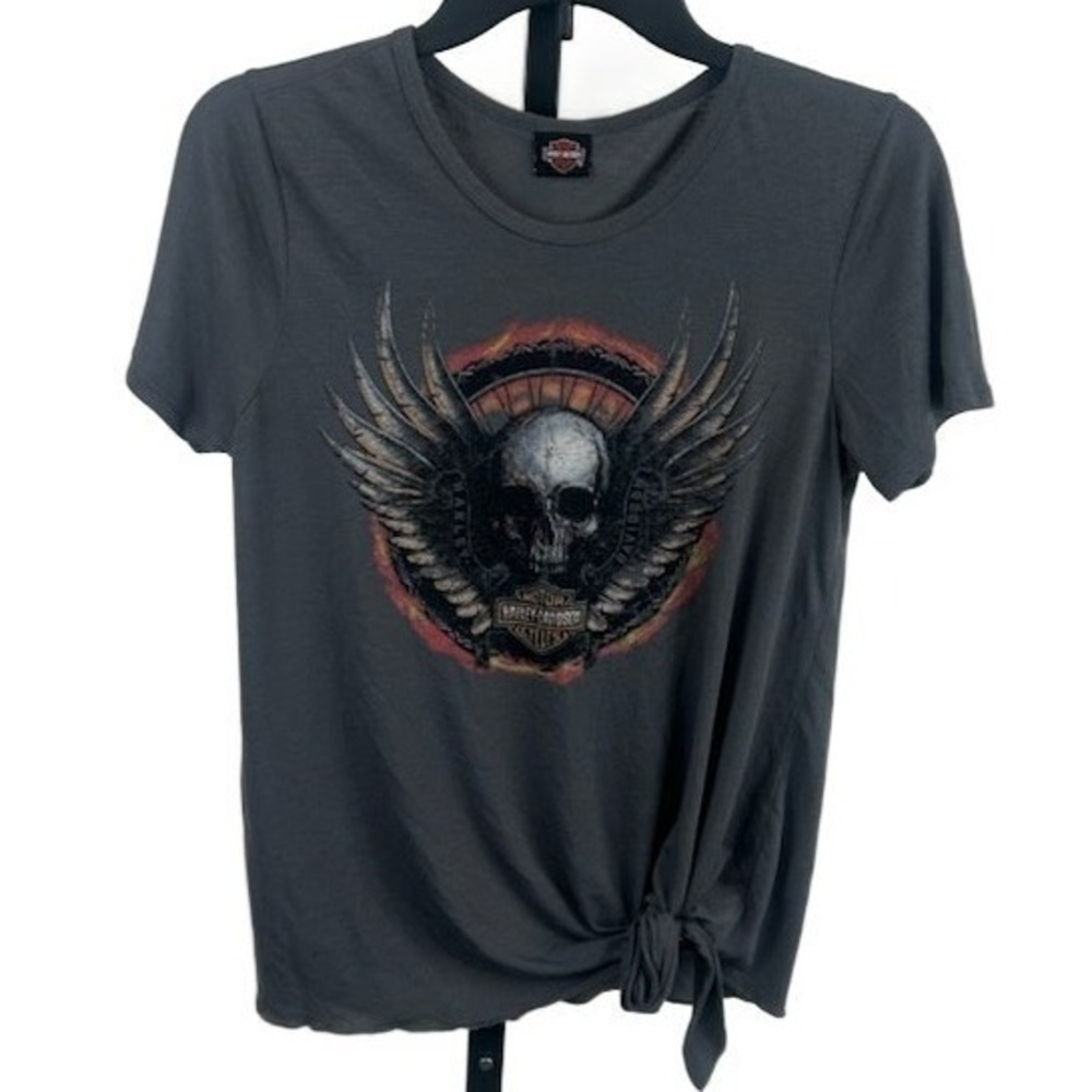 Badass Harley-Davidson Skull Tee‎ Shirt Top Louisville KY Bluegrass Size Small